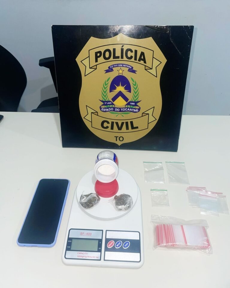 Em Pedro Afonso, Polícia Civil prende homem investigado por tráfico de drogas